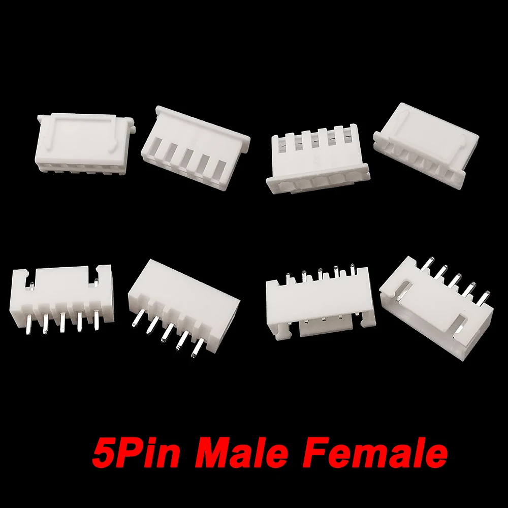 100Pcs JST XH 2,54 2/3/4/5Pin Männlich Weiblich Material Stecker Führt Pin Header gehäuse Terminal Kunststoff Shell Stecker Buchse