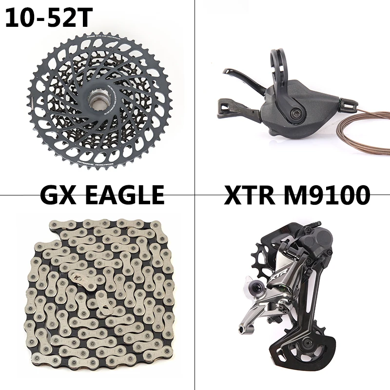 SRAM XO1 X01 EAGLE 1x12 Speed MTB Bicycle Groupset,10-52T,XTR,M9100,10-51T,Trigger Shifter Lever,Rear Derailleur,SGS Bike Kit