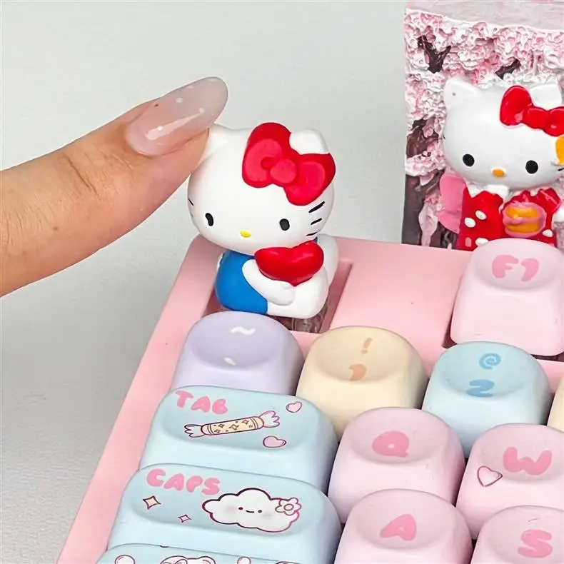

HelloKitty high-quality resin thick keyboard sticker cute cartoon high appearance mechanical keyboard cap keycap