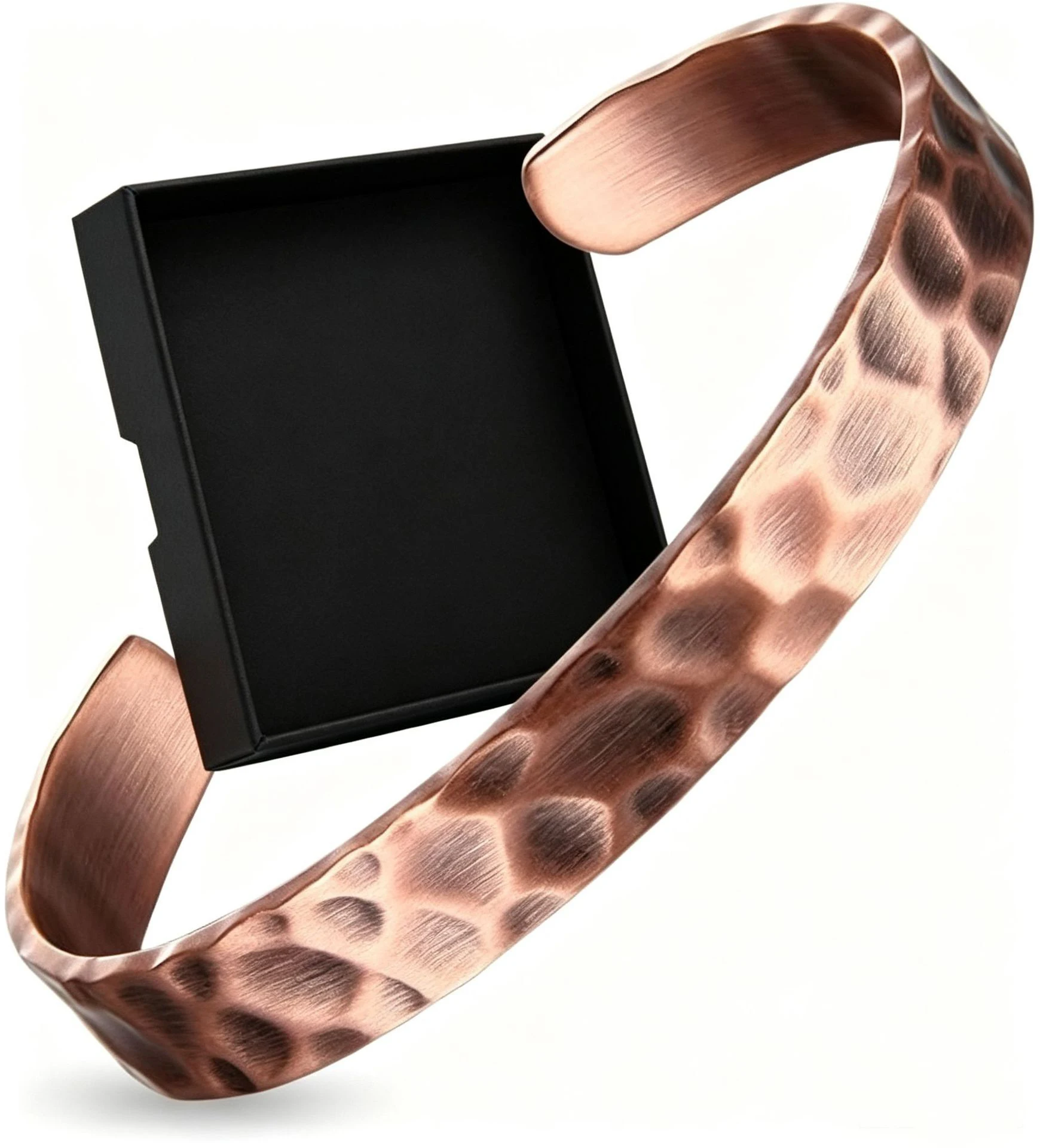 Kupferarmband für Männer & Frauen, Verstellbar, 100% Massives Reines Kupfer, Unbeschichteter Tibetischer Handgefertigter Schmuck, Geschenke – Detail 1
