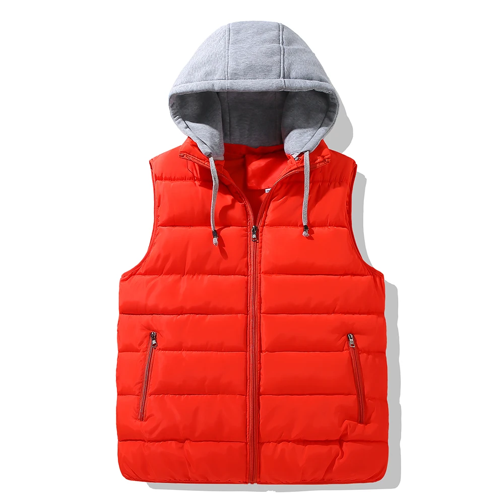 

Headless men's warm vest thick vest loose and comfortable coat in autumn and winter.