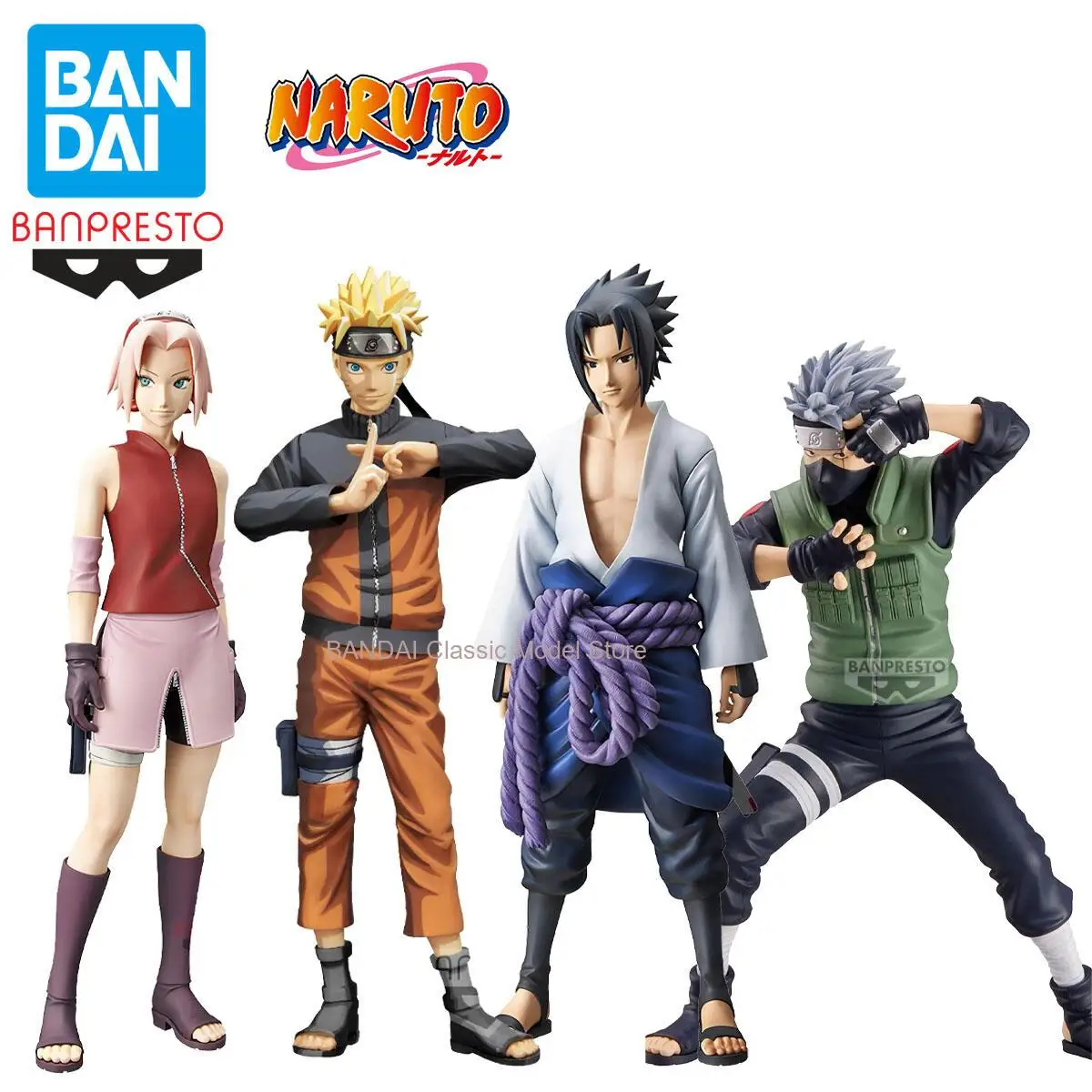 

Bandai Banpresto Naruto Grandista Original Uzumaki Naruto Uchiha Itachi Uchiha Sasuke PVC Figure Model Anime Desktop Ornament