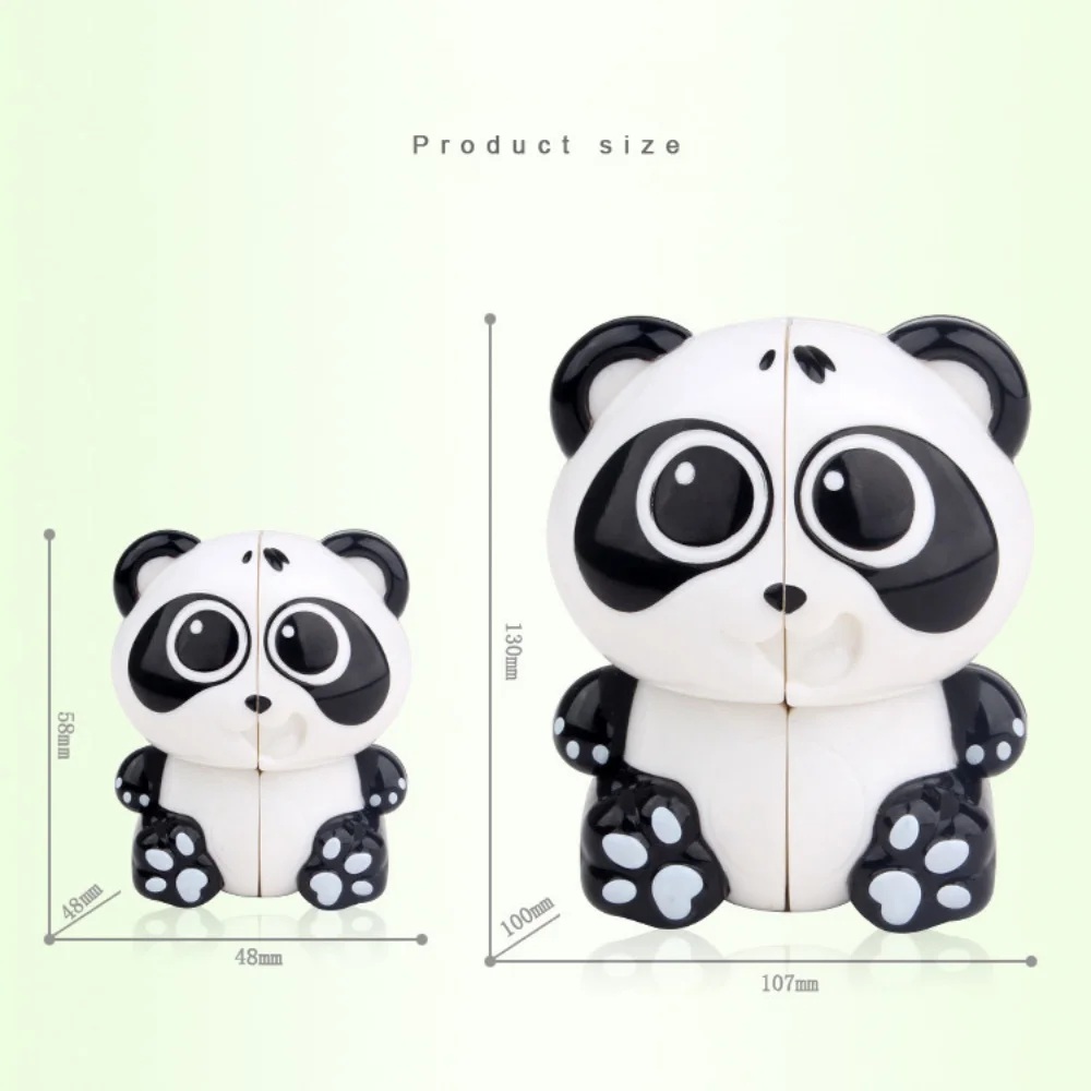 Yuxin Panda 2X2 Sleutelhanger Magische Kubus 2X2 Mini Panda Magische Kubus Puzzel 2X2X2 Cubo Magico Professioneel Educatief Speelgoed