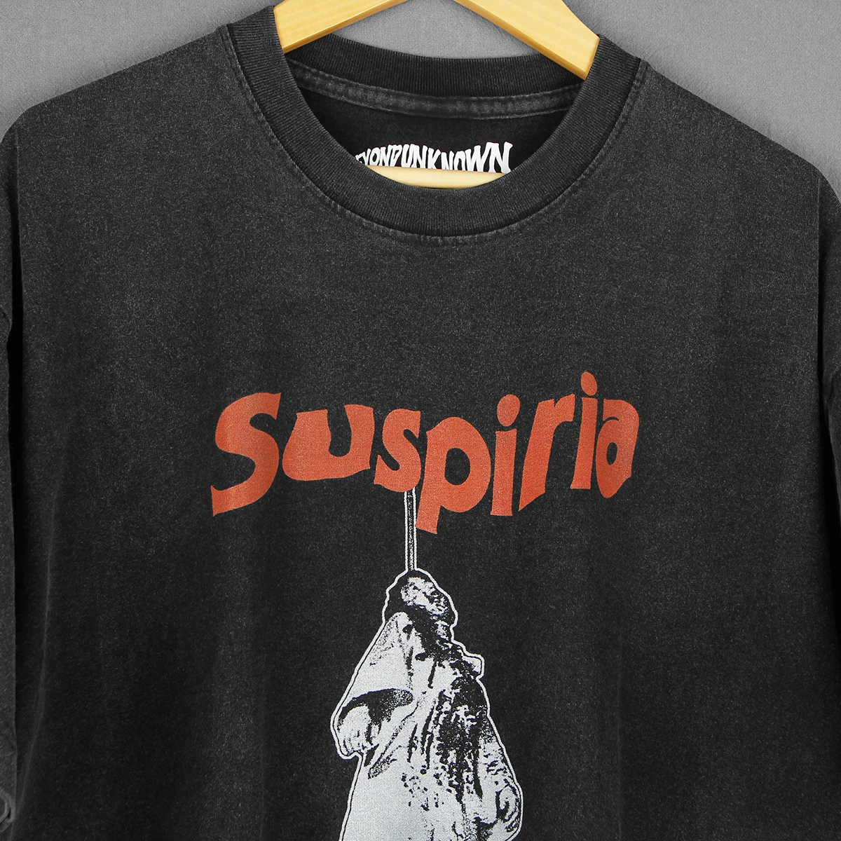 Suspiria Dario Argento T-Shirt Dawn of the Dead Horror Movie Cult Black Long Sleeves Washed Cotton Tee Summer Shirt