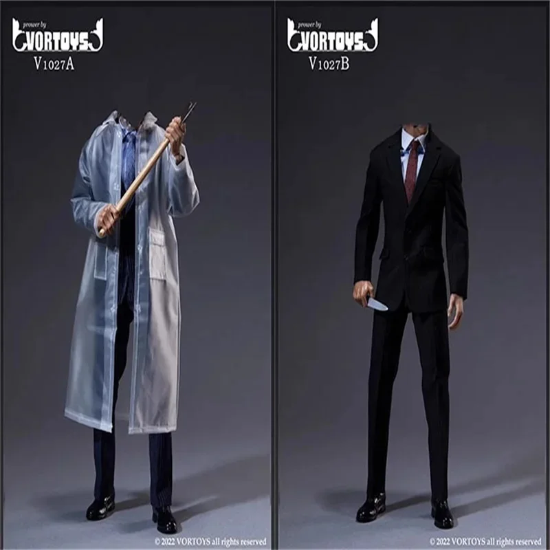 F VORTOYS V1027 1/6 Soldier Rainy Night Gentleman Suit Set Clothes Model Fit 12'' Action Figure COOMODEL BD002 Body In Stock