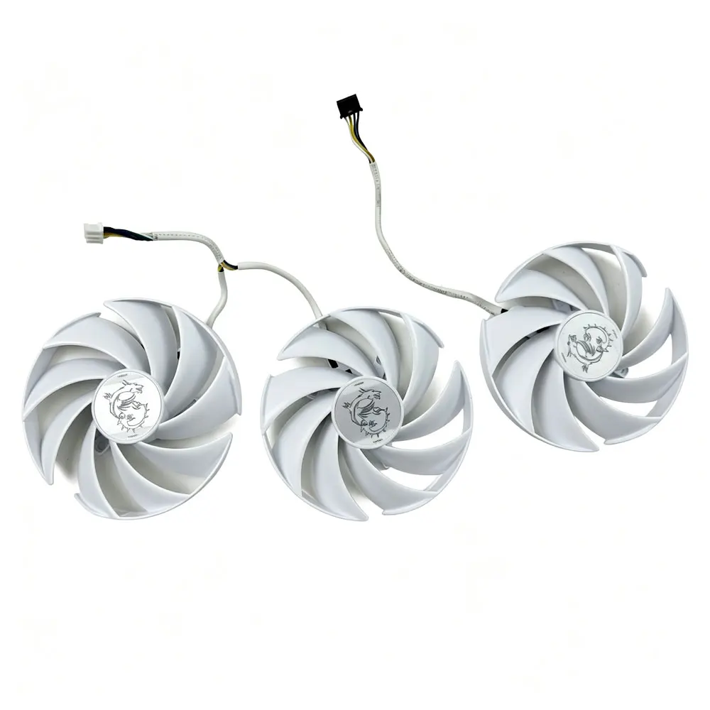 NEW Cooling Fan 90MM 4PIN PLD09210B12HH 0.4A For MSI GeForce RTX 4060 Ti GAMING X SLIM WHITE 16G video card fans
