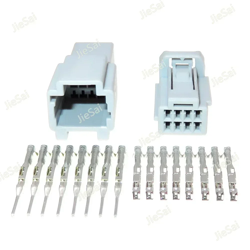 8 Pin 6098-6452 Miniature Unsealed Plastic Housing Socket Automotive Wire Cable Male Female Docking Connector