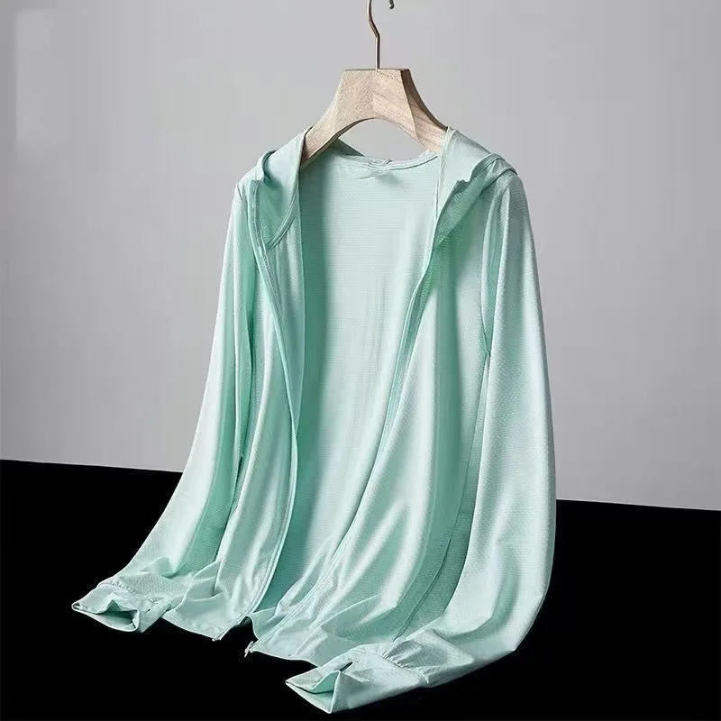 Lce Silk Sun Protection Clothing Coat Female Summer 2025New Thin Breathable Anti-Ultraviolet Sunscreens Jacket Women's Outerwear