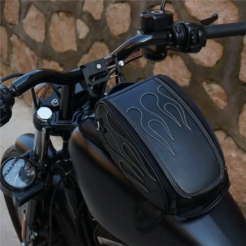 Superior-Motorcycle Oil Tank Bag For Honda Suzuki Waterproof Magnetic Motorbike Toolkit Rear Fuel Tank Travel Bag