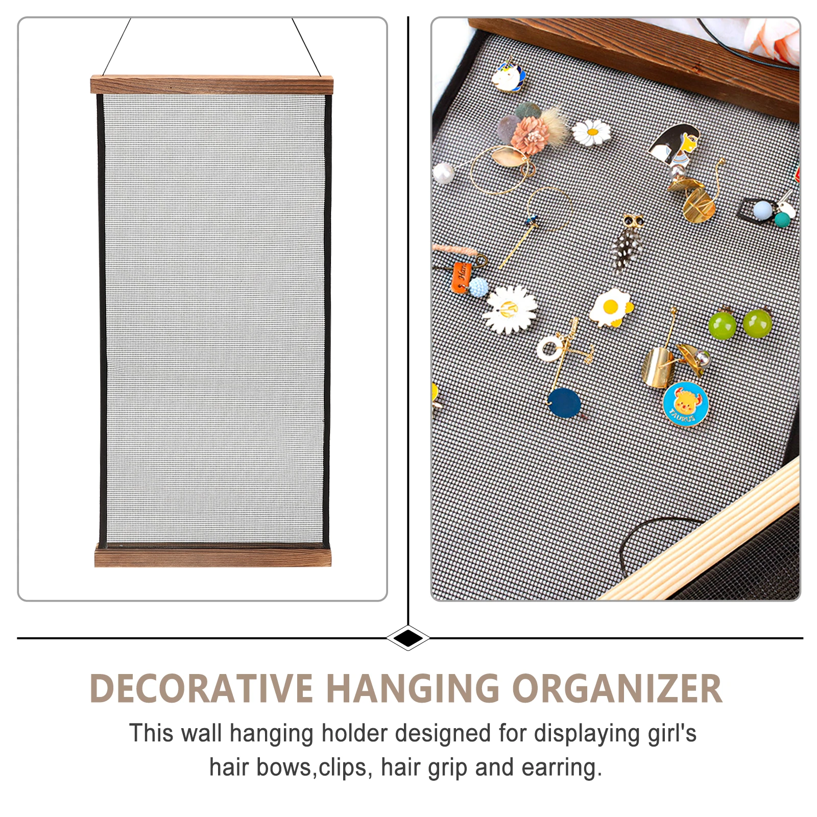 

Earrings Wall Hanger Organizer Hairpin Display Rack for Bedroom Bathroom Decor Hairpin Hanger Hair Clips Holder