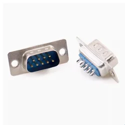 10pcs RS232 DB9 Connector 9 Pin 2 Row Solder Type Plug D-SUB Male Female Plug Socket Connector