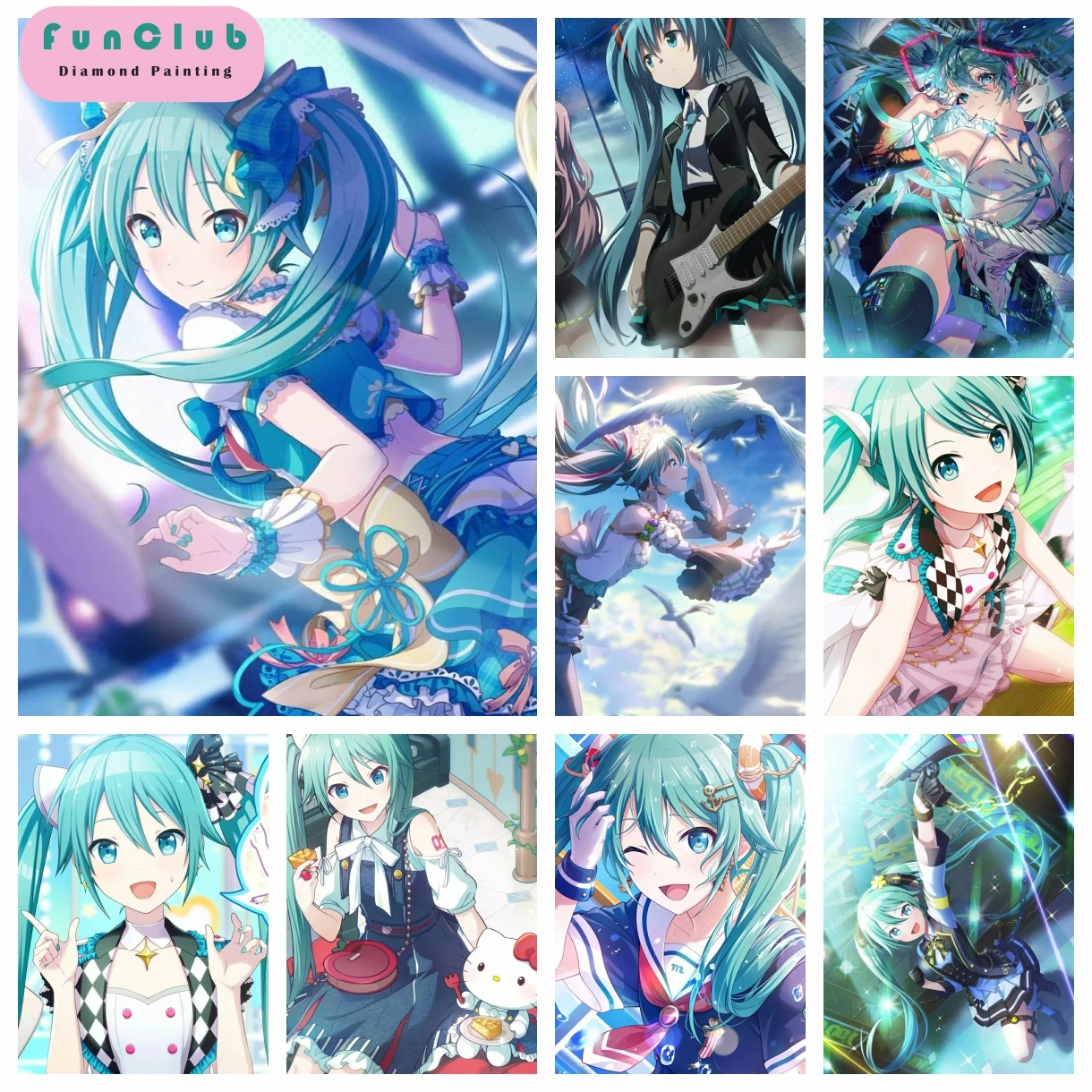 

Anime Singer Miku 5D DIY Diamond Painting Mosaic Japanese Cartoon Girl Art Embroidery Rhinestones Cross Stitch Room Decor Gifts