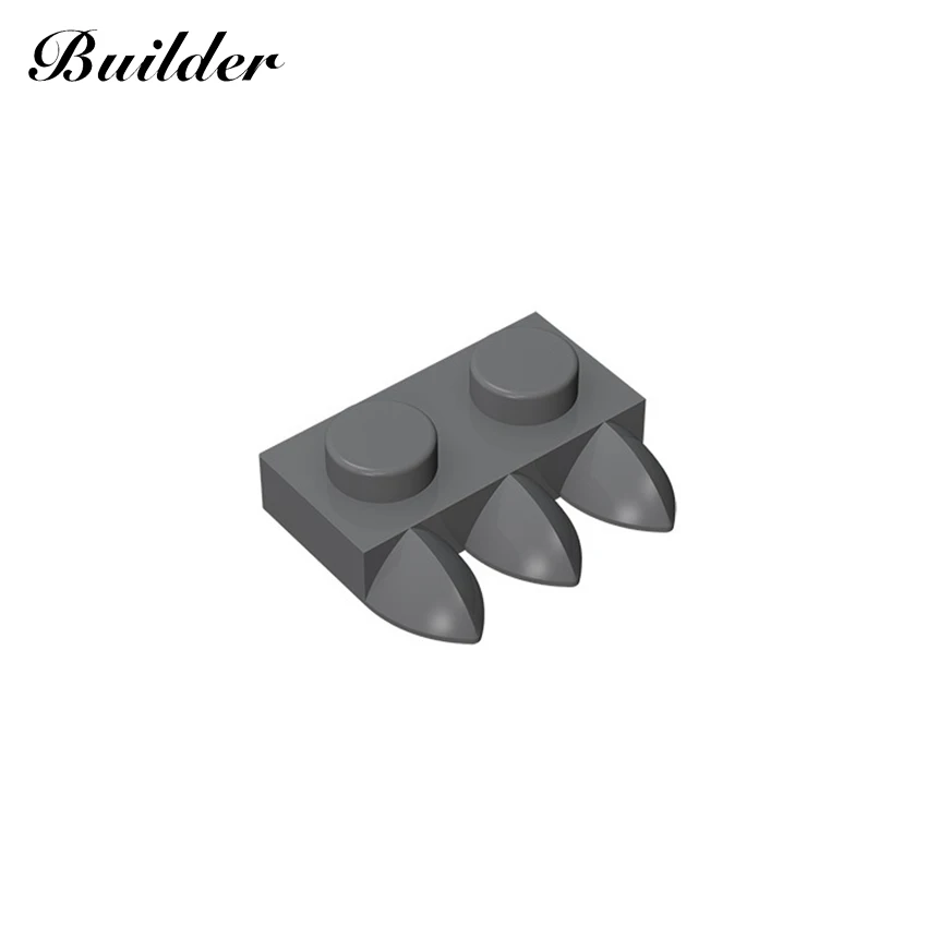 Little Builder 15208 MOC Compatible With Brands Toys Building Blocks Parts 2x1 Single Side with 3 Angled Plates 10pcs