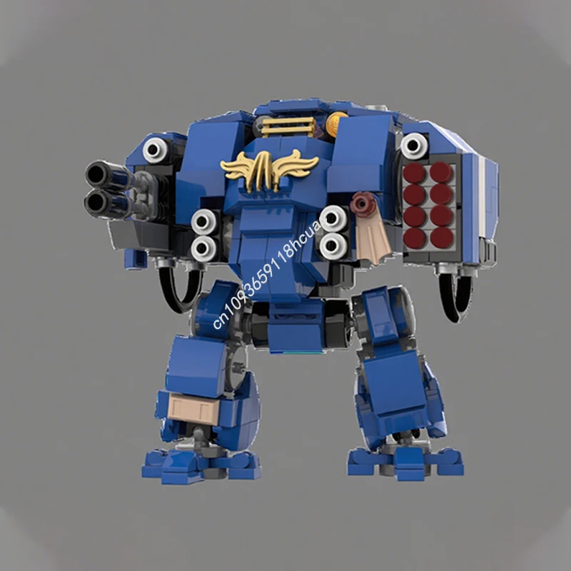 

398 шт. MOC Ballistus Dreadnought Dark Future Universe, образовательные блоки для зданий, подарок, вдохновляет неограниченное количество творчества