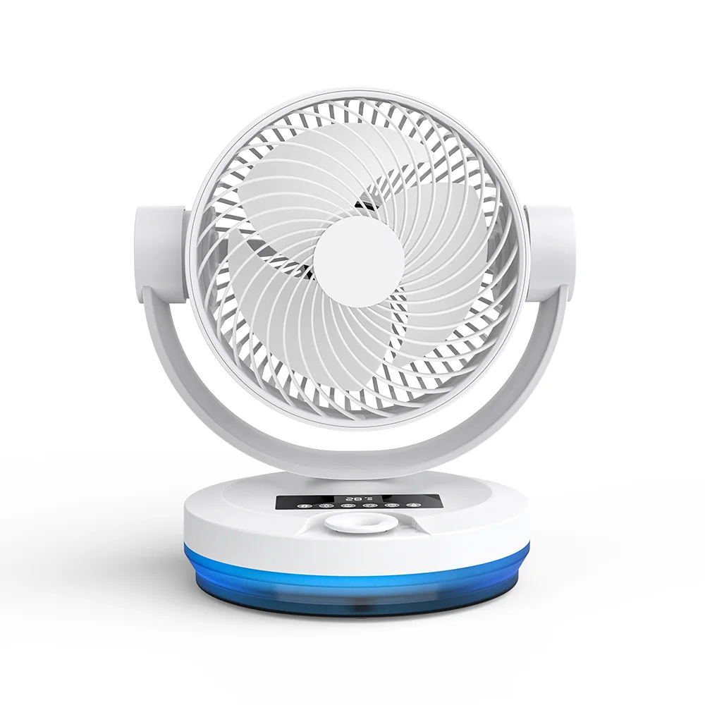 Handheld small fan, air circulation fan, night light spray, silent brushless motor