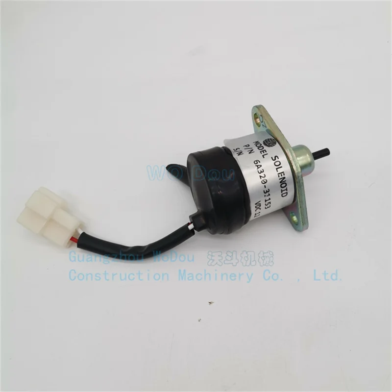 With Premium Stop Solenoid 6A320-31153 For Kubota Tractor F2680E F2690 F2690E F3080 F3680