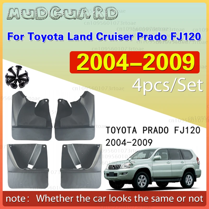 

OE Styled Molded Mud Flaps For Toyota Land Cruiser Prado FJ120 120 2003-2009 Mudflaps Splash Guards Mudguards Front or Rear