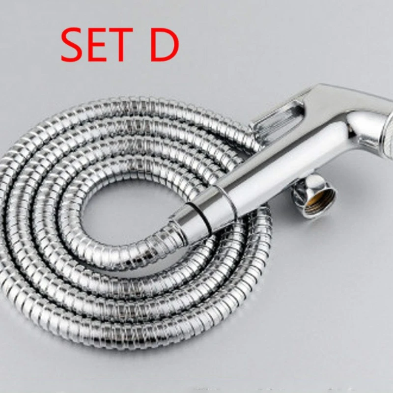 Toilet Brush Handheld Spray Gun Sprayer Kit DN15 Stainless Steel Hand Bidet Faucet for Kitchen Shower Multipurpose - Image 3