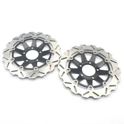 2PCS Front Brake Disc Rotor For Suzuki RGV250 1988-1990 RF400 RF600 1993-1997 GSXR250 GSXR400 1988-1990 RGV GSXR 250 RF 400 600