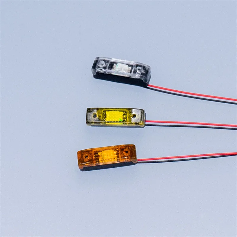 CBD-05 2pcs LED 3V Position Light Spotlight 1/14 RC Truck for SCANIA Tamiya 770S R620 for VOLVO ACTROS AROCS Model Car DIY Parts view 6