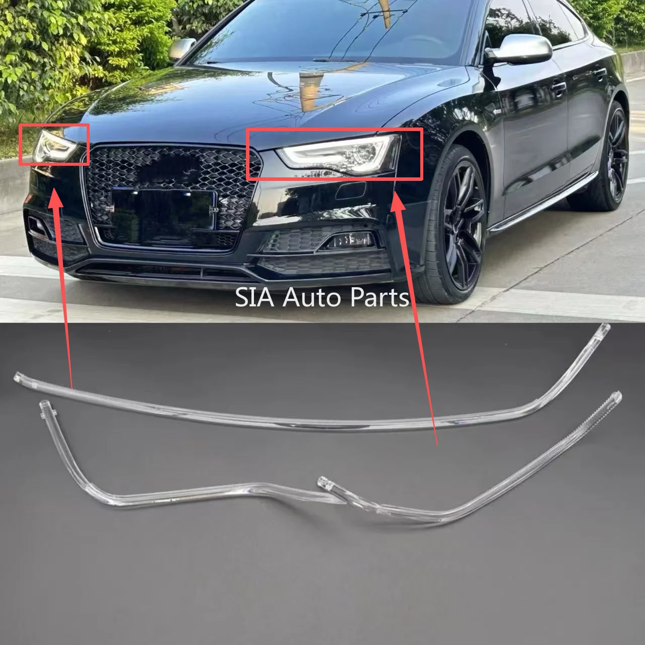 

Новинка для Audi A5 2012-2016 DRL Световодя пластина Световодящая трубка Фара Дневные ходовые огни Guide Angel Eye DRL Белый