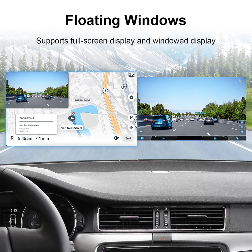 720P 170° DVR Driving Recorder Media Comes with ADAS Driving Assistance Function Recorder Night Car Android Navigator USB HD
