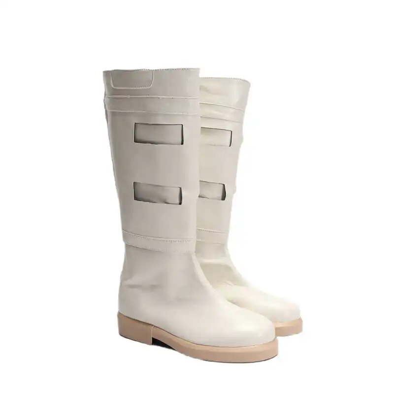 Padme Cosplay Shoes Boots White Role Play Battle Suit Shoes Movie Space Battle Costume Women Roleplay Shoes