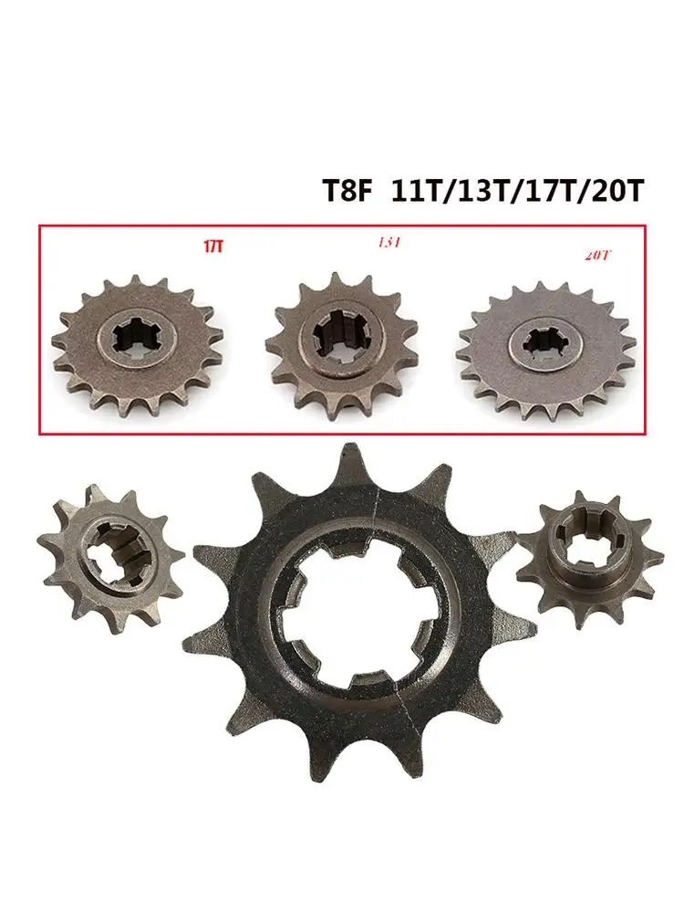 AliExpress NONE Front Gear Box Sprocket T8F 11T 13T 17T 20T Pinion Sprocket Chain Cog For 47cc 49cc Minimoto ATV Mini Bike Moped Scooter