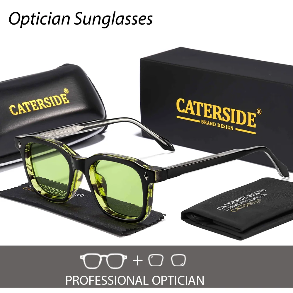 

CATERSIDE мужские оптические солнцезащитные очки по индивидуальному заказу квадратные линзы очки по рецепту женские близорукости уличные очки для чтения