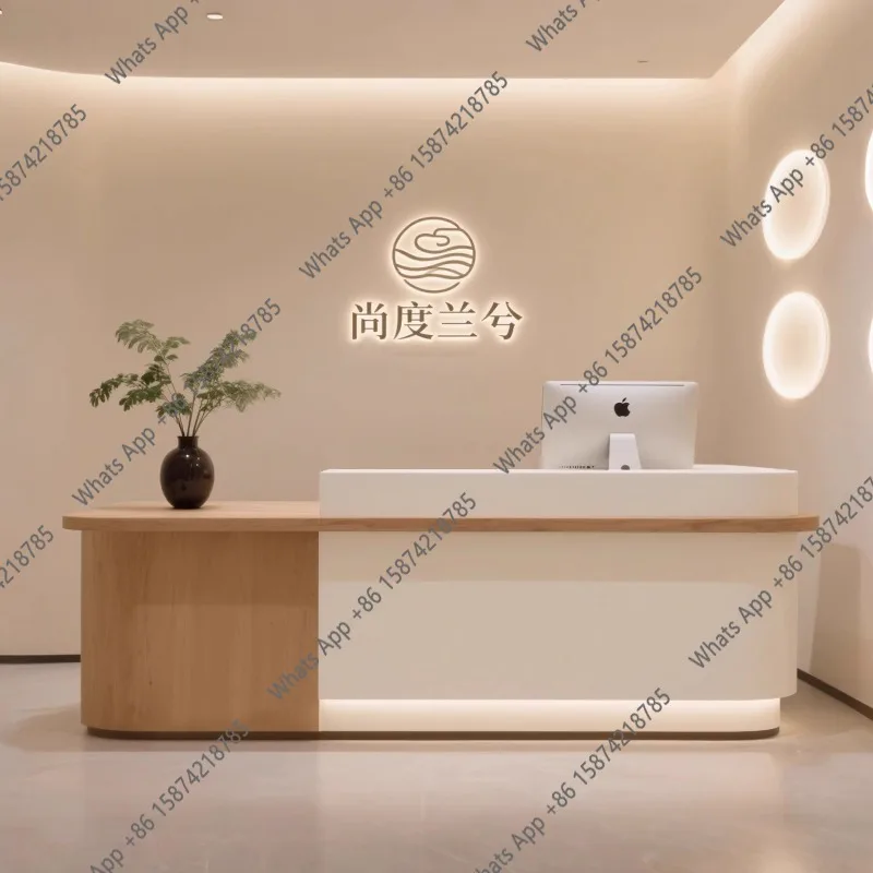 Sm Promotion Counter Reception Desks Quality Service Customer Stands Reception Desks Design Front Mostrador De Tienda Furnitu