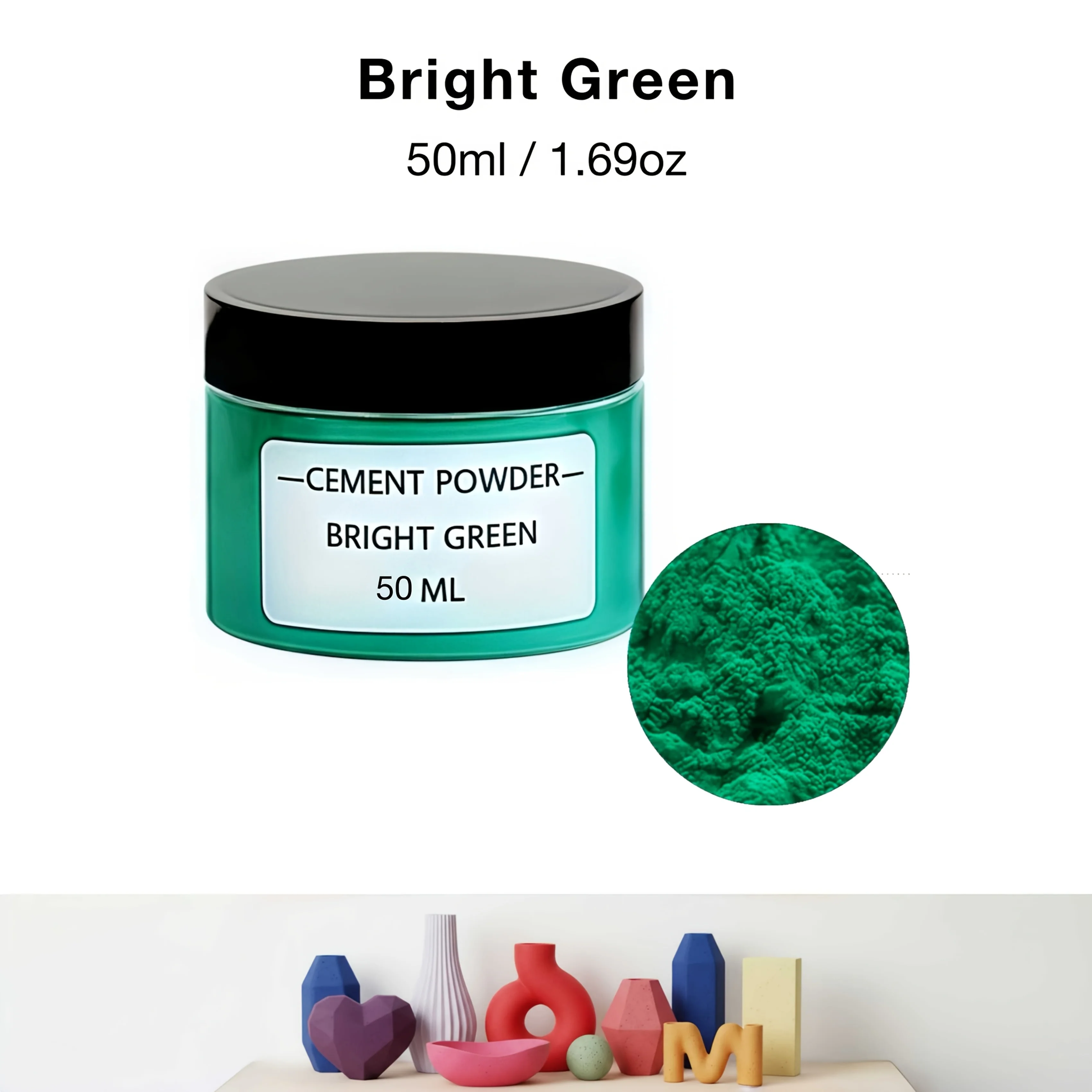 50 ml/1,69 oz Gipspigmenten, 12 kleuren beschikbaar - Watergedragen kleurstoffen voor gips, epoxyhars ambachten en het maken van sieraden. Gepigmenteerde verfpoeders voor harsambachten, doe-het-zelf