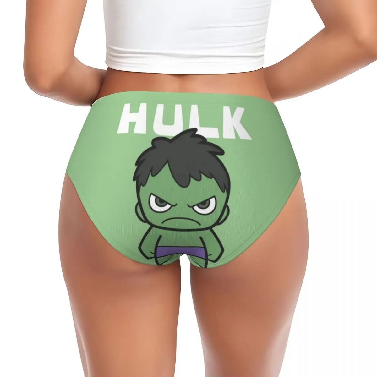 Женские милые мини-трусы Халка на заказ, женское мягкое нижнее белье с героями мультфильмов, трусы