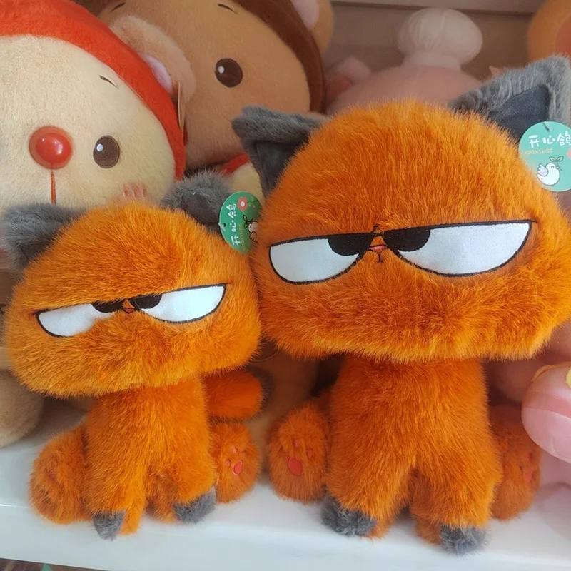 دمية رفيق الطاولة اللطيفة، لعبة قطة برتقالية صغيرة من القطيفة، زخرفة الفتاة، هدية عيد الميلاد والعطلات