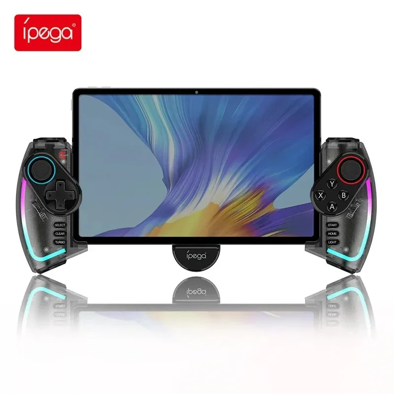 

Bluetooth-геймпад Ipega для Nintendo Switch, Android, iOS, iPad, ПК с RGB-подсветкой, линейный вибрационный растягивающийся контроллер