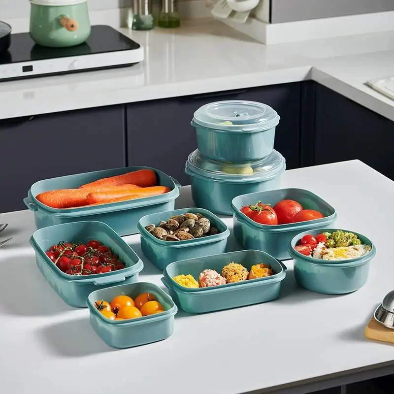 Food Grade Lunch Box Set with Vents 3 Pack Microwave Safe Bento Containers Noodle Bowl