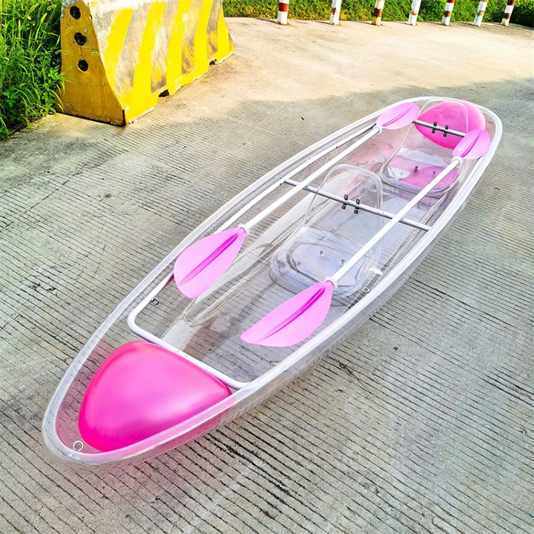 

11Ft Kayak 2 Seat 3 seat Touring Clear Crystal Kayaks Transparent polycarbonate Water Sports Canoe Fishing kayak Rowing Boats