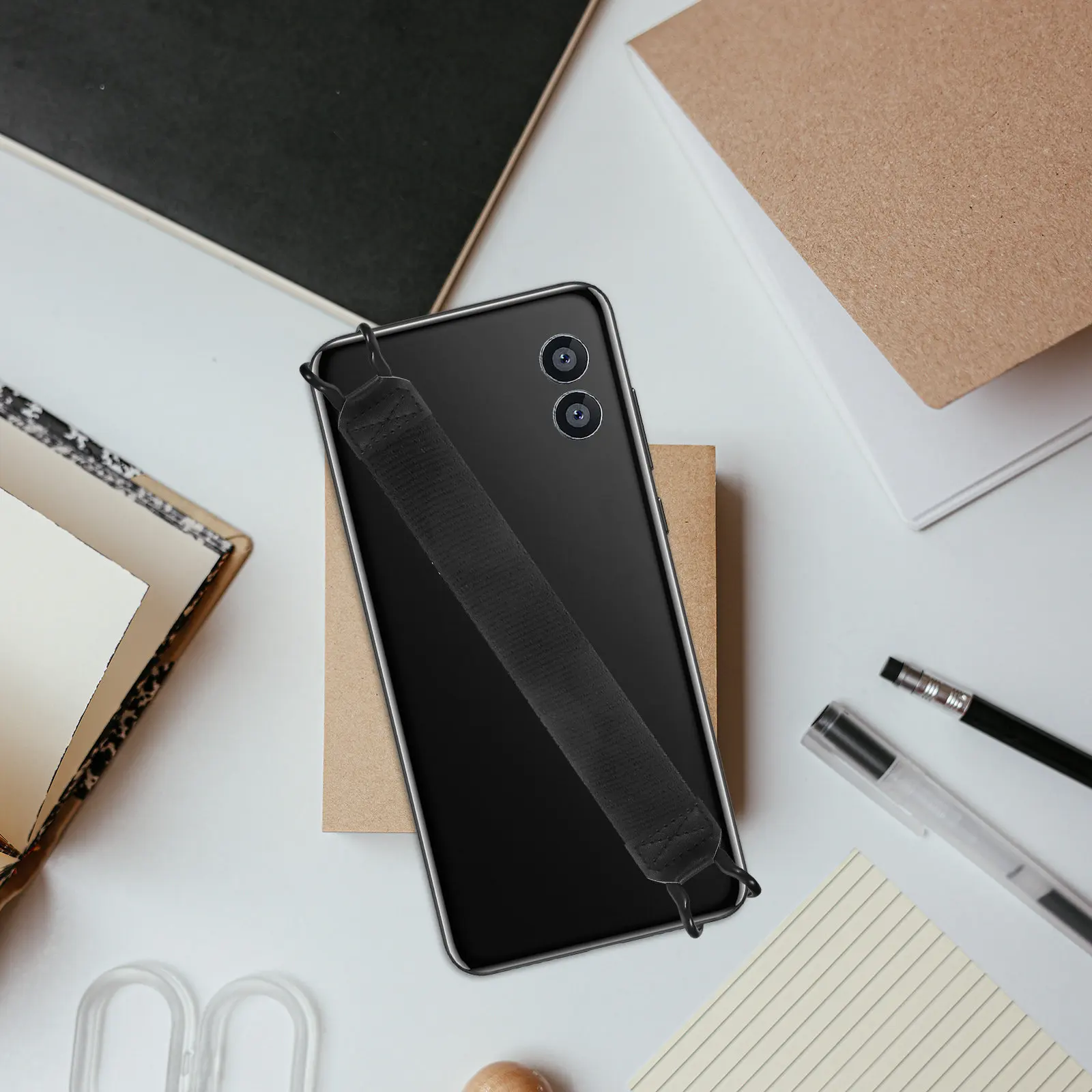 

Tablet Hand Holder Strap Grip with Iron Buckle for Handed Operation Compatible Most Phones Tablets Drop Proof