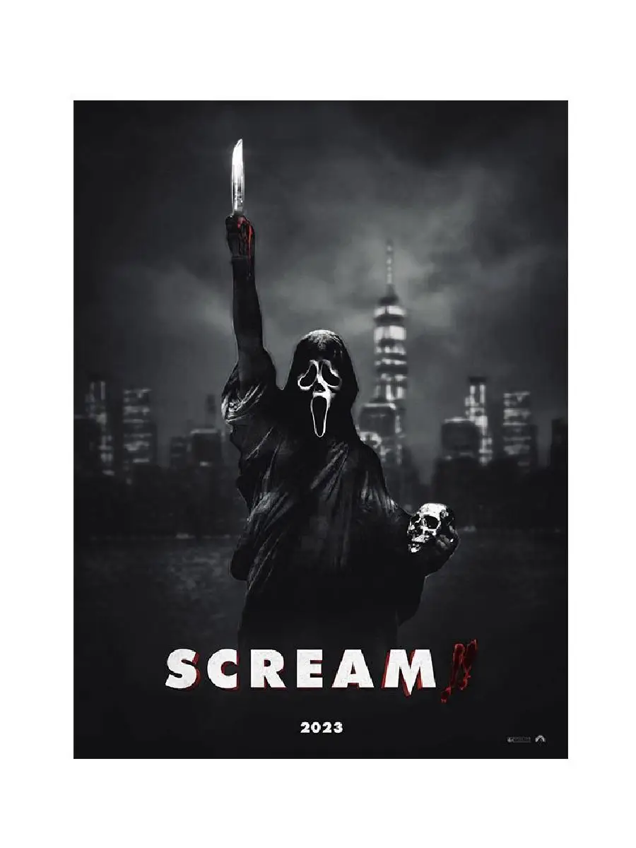 Classic Horror Movie Scream  Poster  Thrilling Series Film Print Canvas Painting for Bedroom  Cinema Room Decor  Large Art Pictu