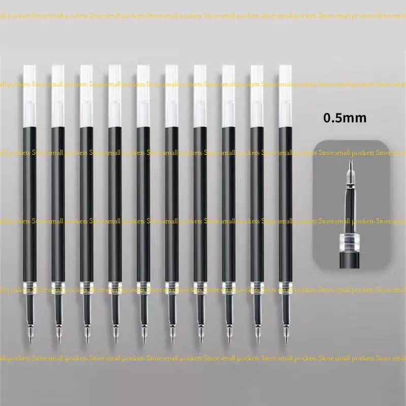 

R1WD 4 шт., выдвижная гелевая ручка с рисунком, 0,5 мм, черные чернила, гелевая ручка с эргономичной ручкой и металлическим для