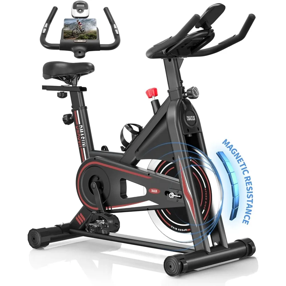 

Exercise Bike, Indoor Cycling Bike 330/350Lbs Weight Capacity Stationary Bike, Comfortable Seat Cushion