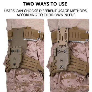 ARC下部圧力プレートアクセサリー、サイドキックV2スタイルガンホルスターパッド、モールマウントクイックリリースガンホルスターレギンス 8 best sales サイドプレート - №7