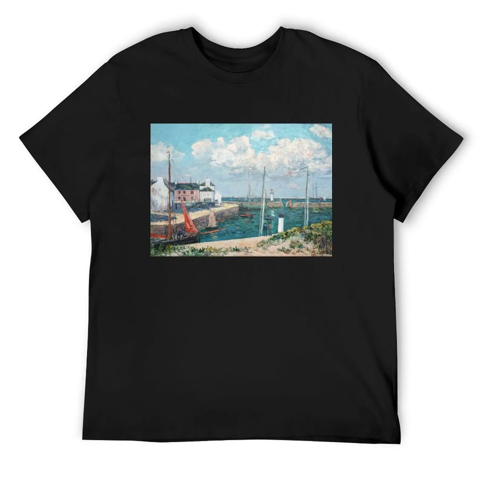 Le port Haliguen presqu'?le de Quiberon, 1909 By Maxime Maufra T-Shirt designer shirts Men's t-shirts