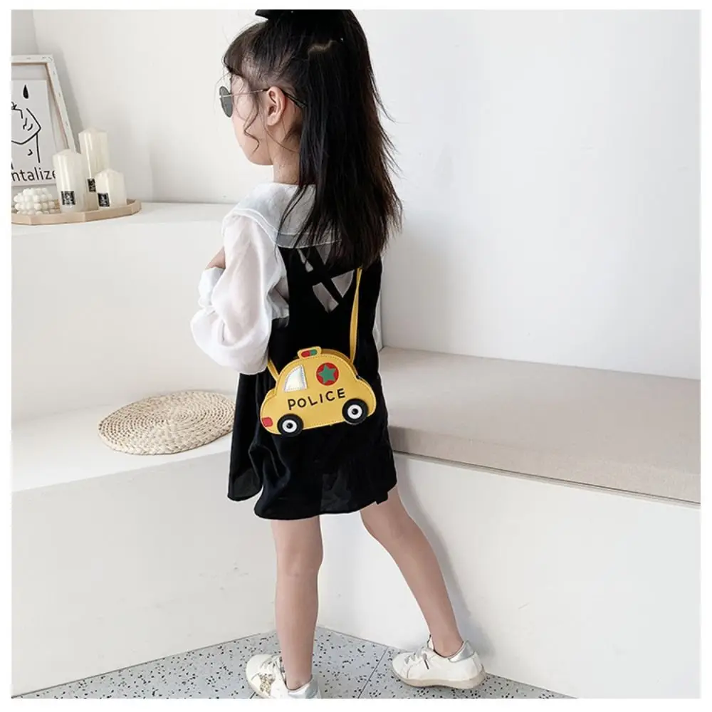 Polyester Kids Handbag The New Multi-color Splicing Children's Shoulder Bag Car Shape Design Bag Accessories Children's