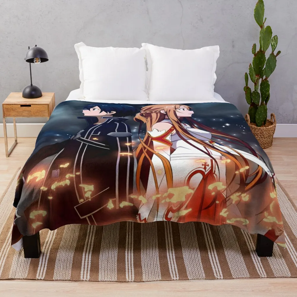 

Sword Art Online Throw Blanket Comforter Decoratives Large Blankets