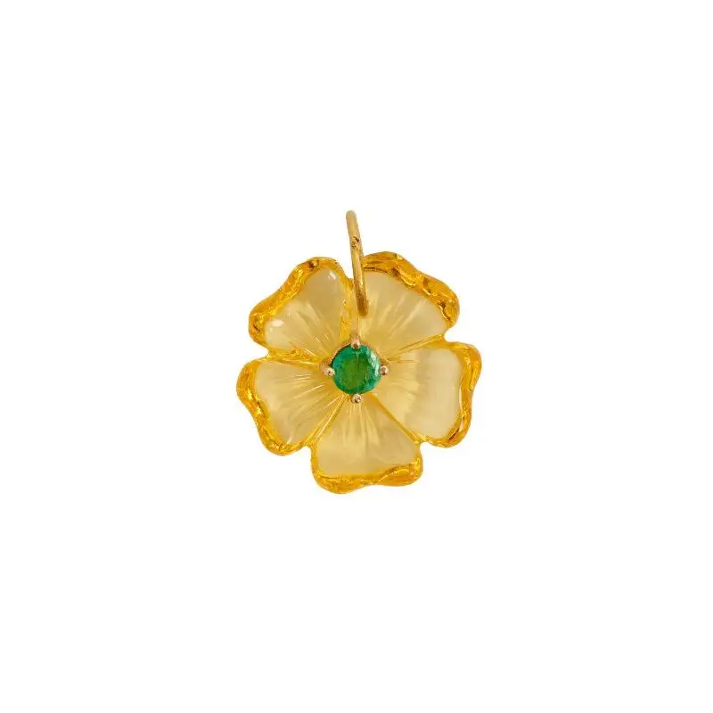 Bunter Harz-Blumen-Zirkon-Anhänger für DIY-Halskettenherstellung, Alltagskleidung, Dating und Geschenke für Frauen – Detail 2