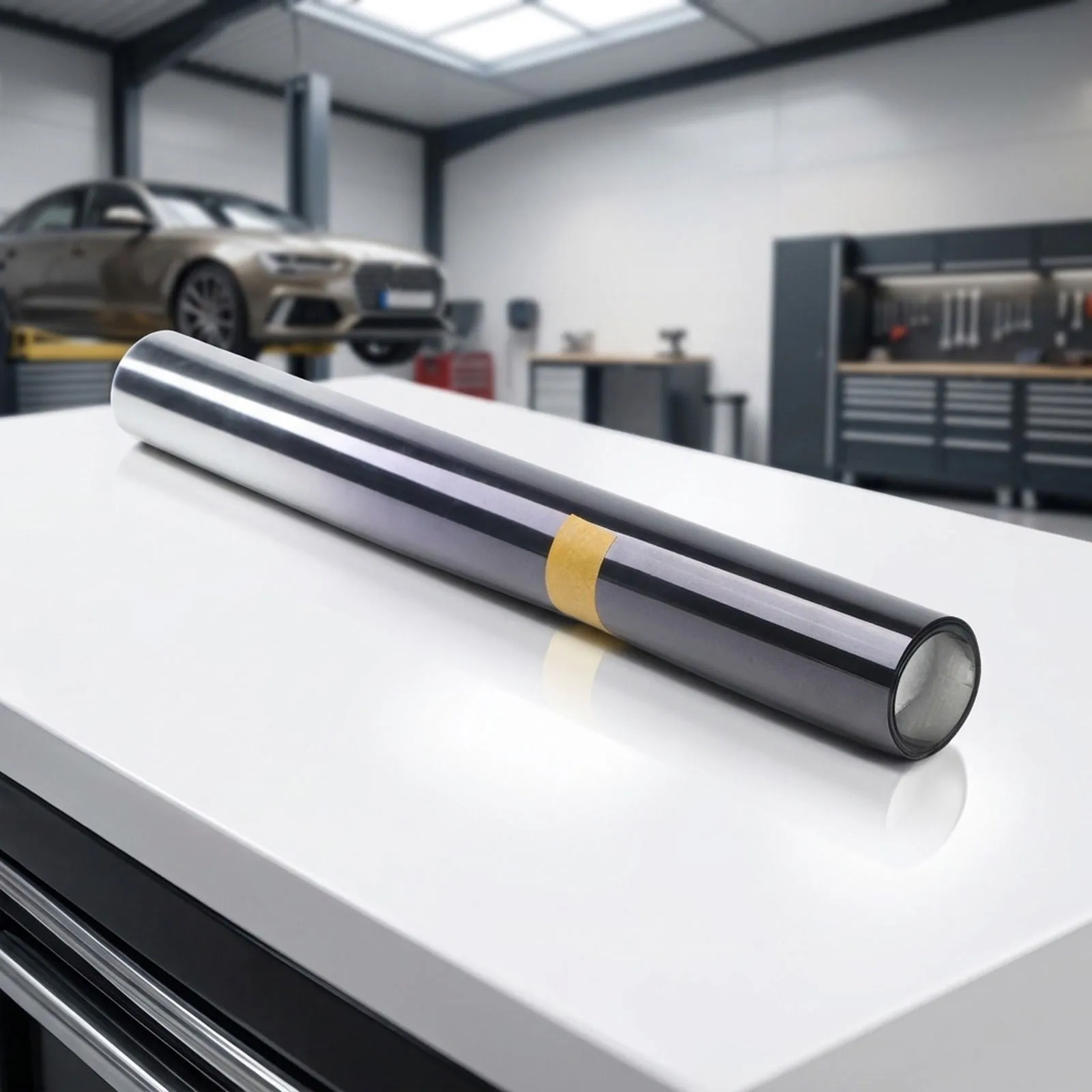 High Quality Car Sun Front Film Banner Black Front Windshield PVC Stretchable Strip Tint UV Protected UV Shade