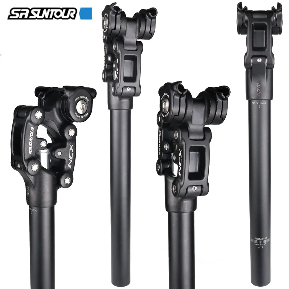 SUNTOUR NCX Bicycle Shock absorber Travel Seatpost 350mm*27.2mm/28.6/30.0/30.1/30.4/30.9/31.6/33.9mm Bike Seat Tube Accessories