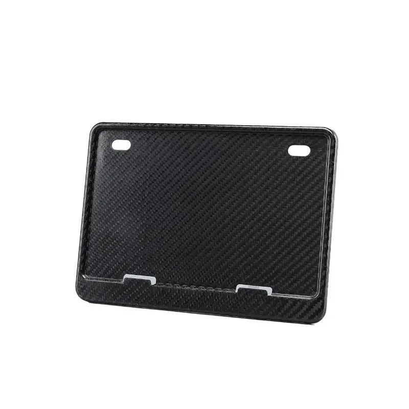 1/2PCS Motorcycle License Plate Frame License Plate Holder Universal License Plate Bezel Carbon Fiber Rear License Plate Holder
