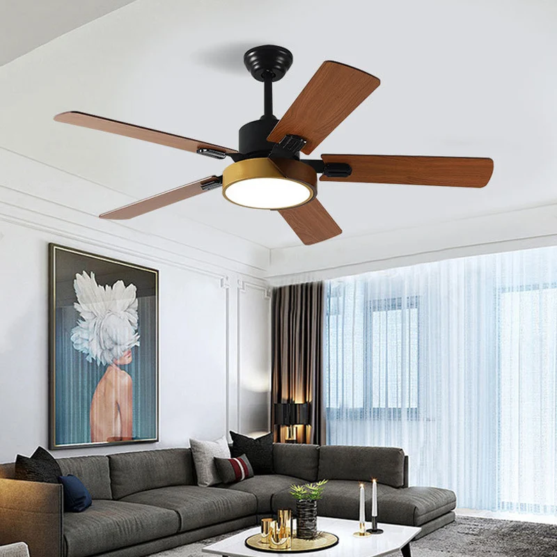 

Nordic living room Ceiling fan light intelligent variable frequency ceiling fan Lamp integrated light ceiling fan ceiling light