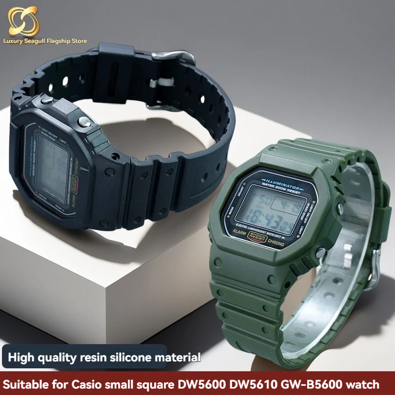 For GSHock Casio Small Square DW5600BB/LS/GWB5600/GW5000/GW-M5610 Series Resin Silicone Case Frame Men's Accessories